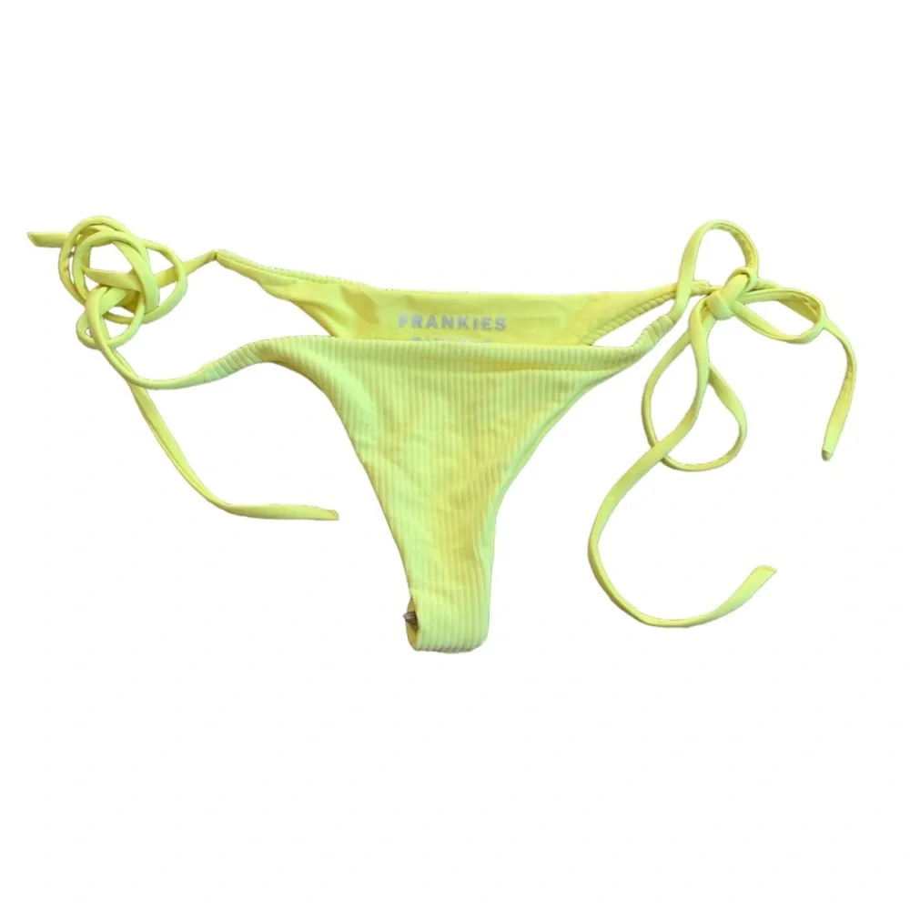 FRANKIES Neon Yellow Bikini Bottoms Size M